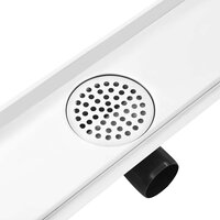 Doucheafvoer met 2-in-1 deksel 103x14 cm roestvrij staal