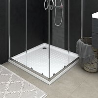 Douchebak met noppen 90x90x4 cm ABS wit