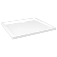 Douchebak rechthoekig 80x90 cm ABS wit