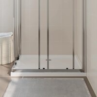 Douchebak rechthoekig 80x90 cm ABS wit