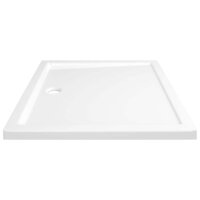 Douchebak rechthoekig 80x90 cm ABS wit