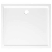 Douchebak rechthoekig 80x90 cm ABS wit