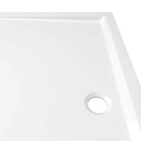 Douchebak rechthoekig 80x90 cm ABS wit