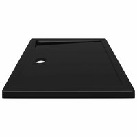Douchebak rechthoekig 70x90 cm ABS zwart