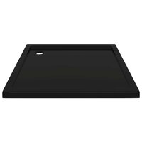 Douchebak vierkant 90x90 cm ABS zwart