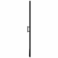 Douchedeur 100x178 cm gehard glas zwart
