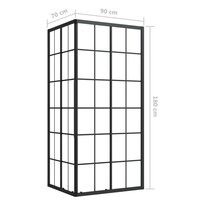 Douchecabine 90x70x180 cm ESG