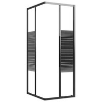 Douchecabine strepen 80x70x180 cm ESG zwart