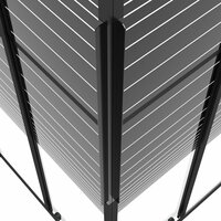 Douchecabine strepen 80x70x180 cm ESG zwart