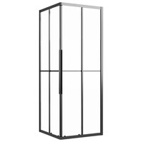 Douchecabine 80x80x180 cm mat ESG zwart