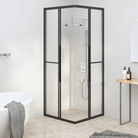 Douchecabine 80x80x180 cm mat ESG zwart