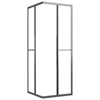 Douchecabine 80x80x180 cm mat ESG zwart