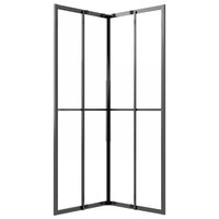 Douchecabine 80x80x180 cm mat ESG zwart