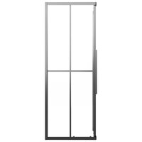 Douchecabine 80x80x180 cm mat ESG zwart