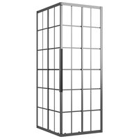 Douchecabine 80x70x180 cm mat ESG zwart