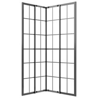 Douchecabine 80x70x180 cm mat ESG zwart