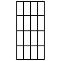 Inloopdouchewand 140x195 cm mat gehard glas