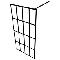 Inloopdouchewand 140x195 cm mat gehard glas