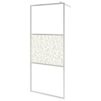 Inloopdouchewand met stenenmotief 100x195 cm ESG-glas