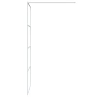 Inloopdouchewand 80x195 cm transparant ESG-glas wit
