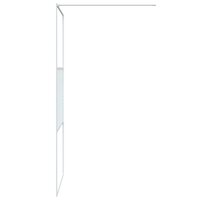Inloopdouchewand 90x195 cm transparant ESG-glas wit