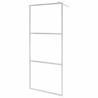 Inloopdouchewand met schap 80x195 cm ESG-glas aluminium chroom