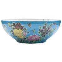 Opzetwasbak rond &Phi;41x14 cm keramiek meerkleurig