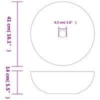 Opzetwasbak rond &Phi;41x14 cm keramiek meerkleurig