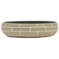 Opzetwasbak ovaal 59x40x15 cm keramiek meerkleurig