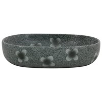 Opzetwasbak ovaal 59x40x14 cm keramiek blauw