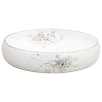 Opzetwasbak ovaal 59x40x15 cm keramiek wit