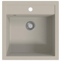 Gootsteen enkele bak graniet beige