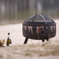 Vuurplaats Blazer staal bronskleurig