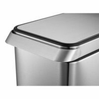 Afvalbak Touch Bar 30 L matzilverkleurig