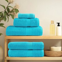 Handdoeken SOLUND 10 st 600 g/m&sup2; 50x100 cm turquoise