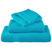 Handdoeken SOLUND 10 st 600 g/m&sup2; 50x100 cm turquoise