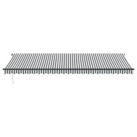 Luifel automatisch uittrekbaar LED 600x350 cm antraciet en wit