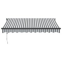 Luifel automatisch uittrekbaar LED 300x250 cm antraciet en wit