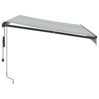 Luifel automatisch uittrekbaar LED 300x250 cm antraciet en wit