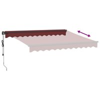 Luifel automatisch uittrekbaar 300x250 cm bordeauxrood