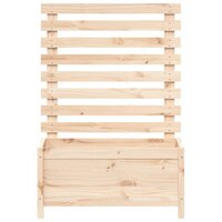 Plantenbak met rek 79x39,5x114 cm massief grenenhout
