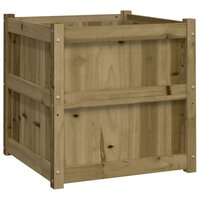 Plantenbakken 2 st cm ge&iuml;mpregneerd hout