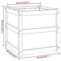 Plantenbakken 2 st cm ge&iuml;mpregneerd hout