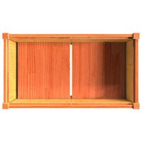Plantenbak 90x50x70 cm massief grenenhout wasbruin