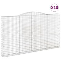 Schanskorven 10 st gewelfd 400x30x220/240 cm ijzer