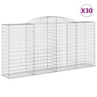 Schanskorven 30 st gewelfd 300x50x140/160 cm ijzer