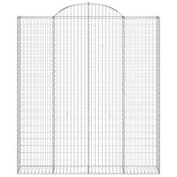 Schanskorven 8 st gewelfd 200x30x220/240 cm ijzer