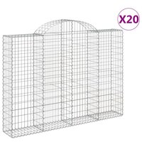 Schanskorven 20 st gewelfd 200x30x140/160 cm ijzer