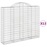 Schanskorven 13 st gewelfd 200x30x160/180 cm ijzer