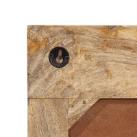 Wandkapstok met 6 haken massief mangohout